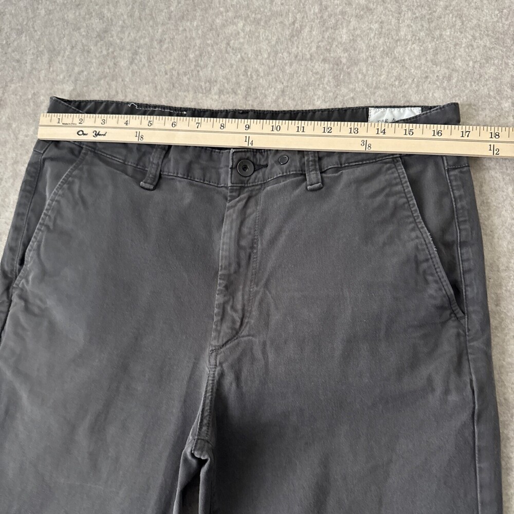 rag & bone Fit 2 Chino Pants Mens 34 Gray Slim Cotton Stretch - Picture 3 of 14